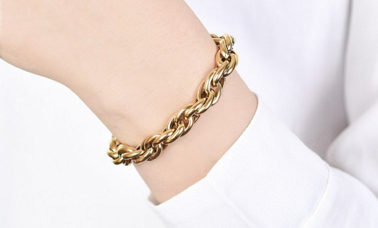 دستبند زنانه طلا با قیمت جدید