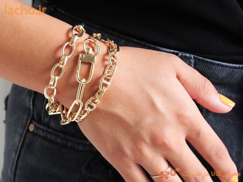 دستبند زنانه بدل طلایی