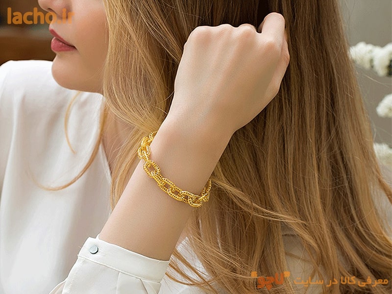 دستبند زنانه طلا با قیمت