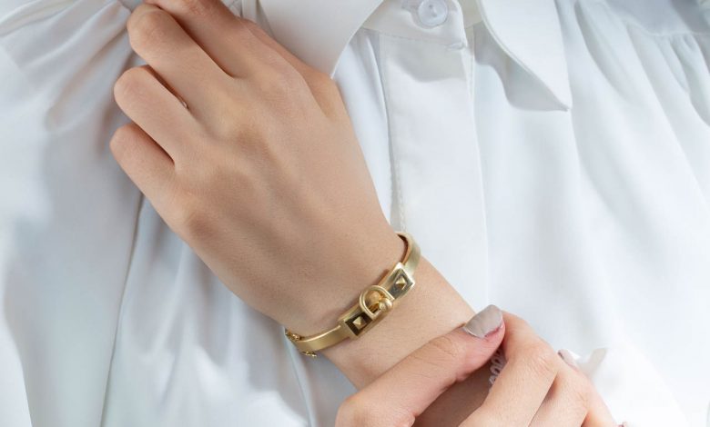 دستبند النگویی طلا 18 عیار زنانه مایا ماهک مدل MB1151