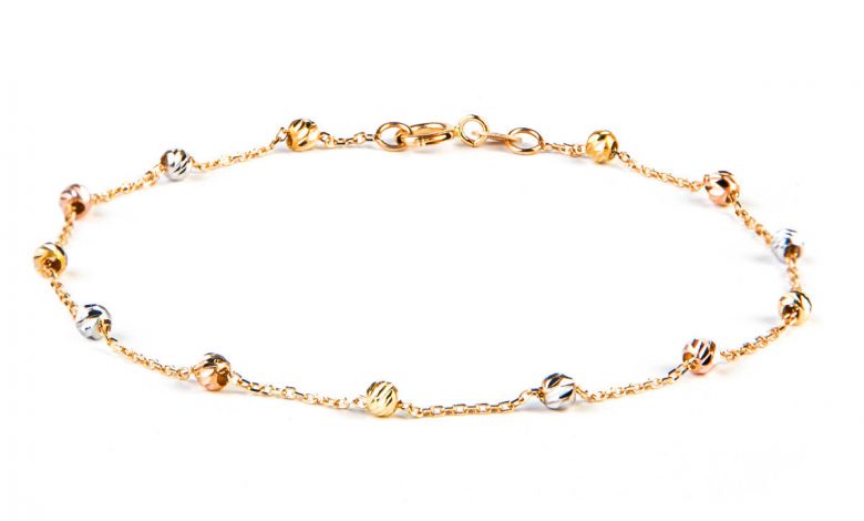 دستبند طلا زنانه ریسه گالری مدل 1312